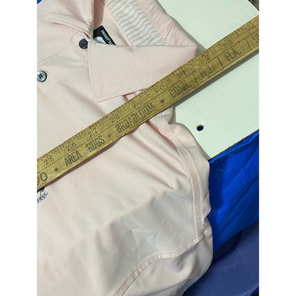Foot Joy Polo Mens Size Large Prodry Lisle light pink Governors Club Tennessee - Picture 4 of 12